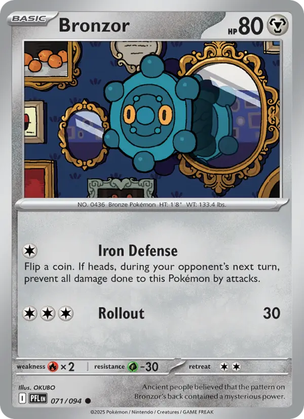 Bronzor, Pokémon card