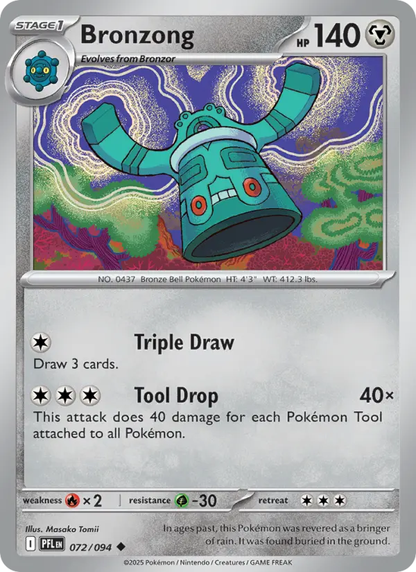 Bronzong, Pokémon card