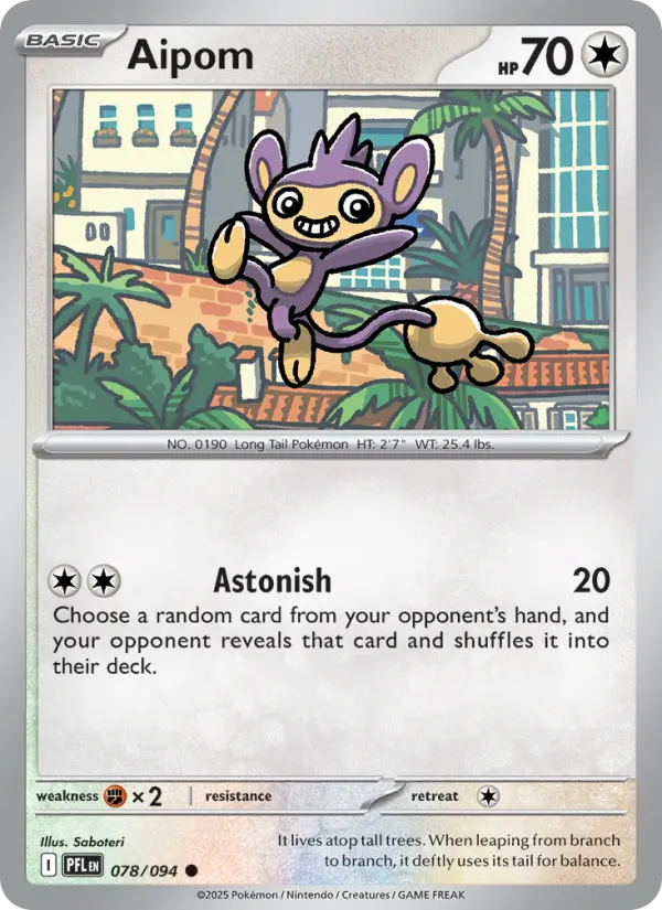 Aipom, Pokémon card