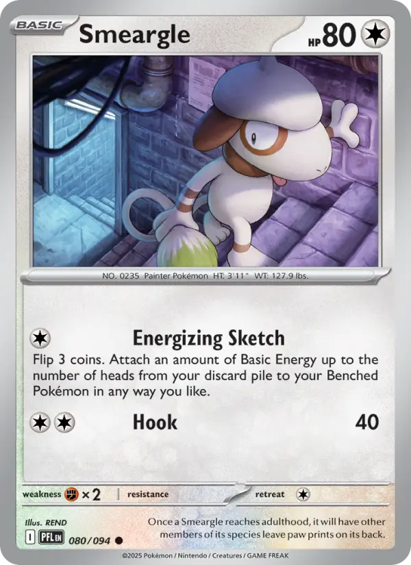 Smeargle, Pokémon card