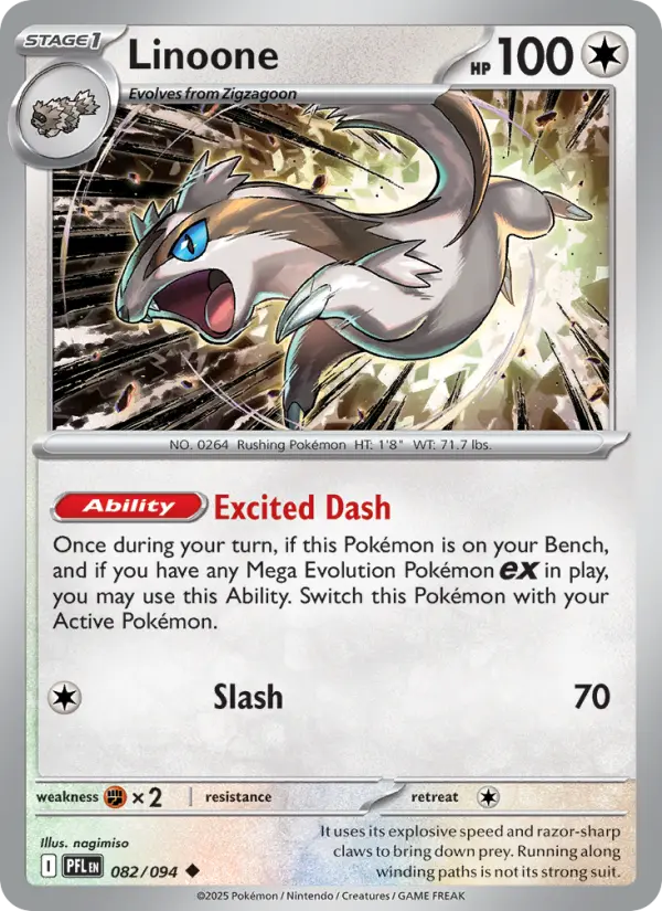 Linoone, Pokémon card