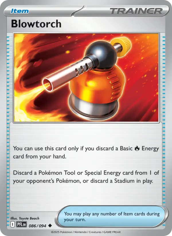 Blowtorch, Pokémon card