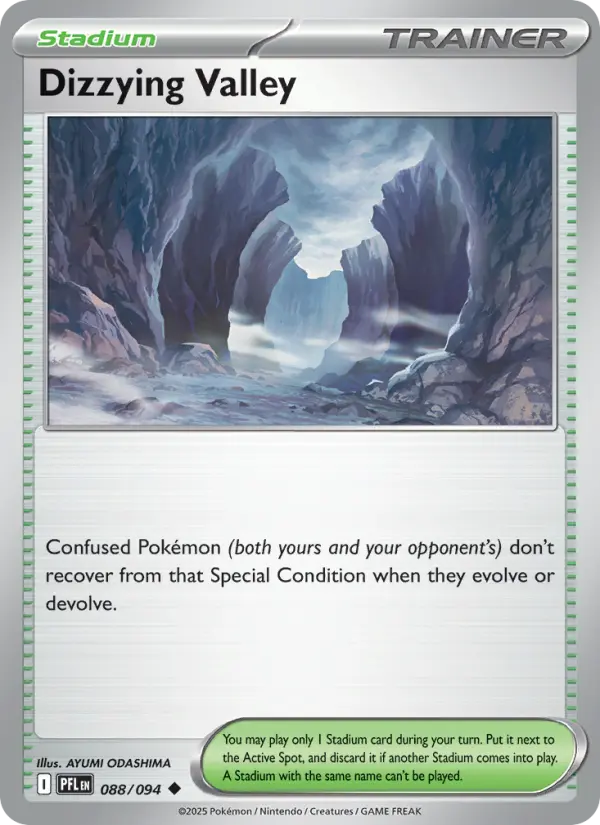 Dizzying Valley, Pokémon card