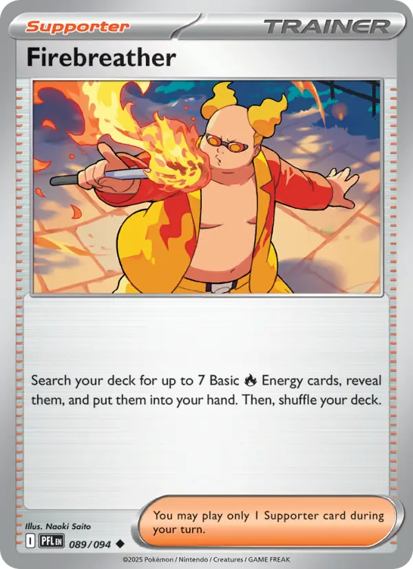 Firebreather, Pokémon card