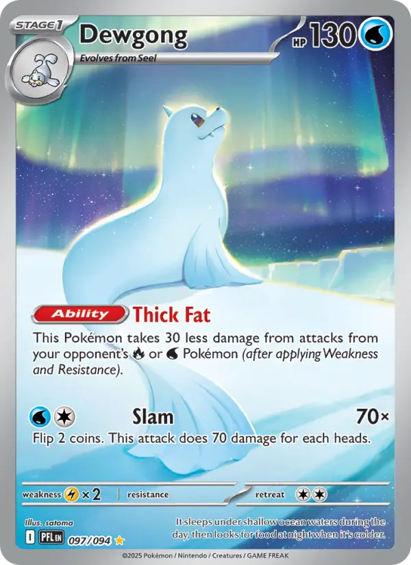 Dewgong, Pokémon card