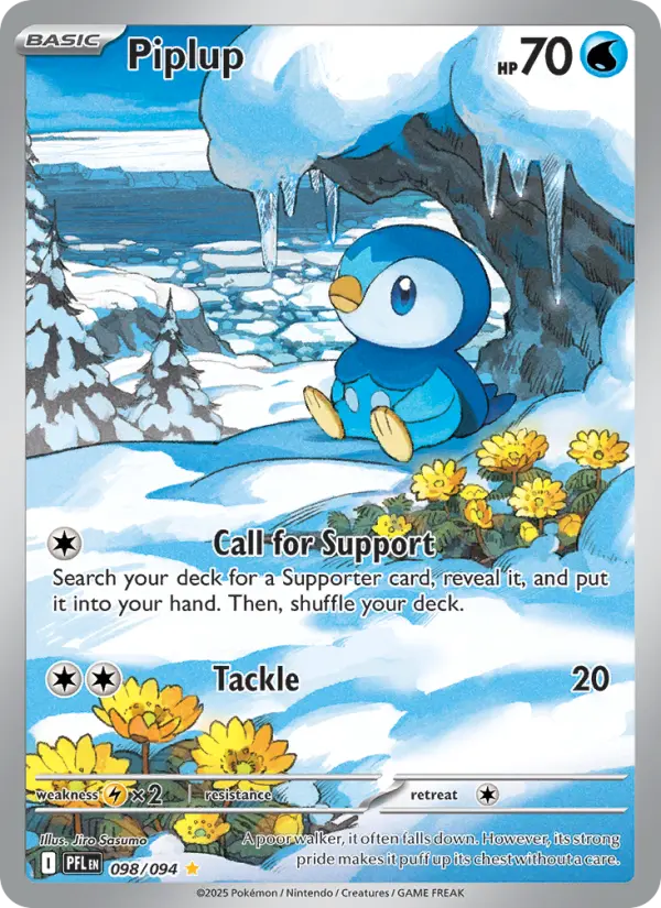 Piplup, Pokémon card