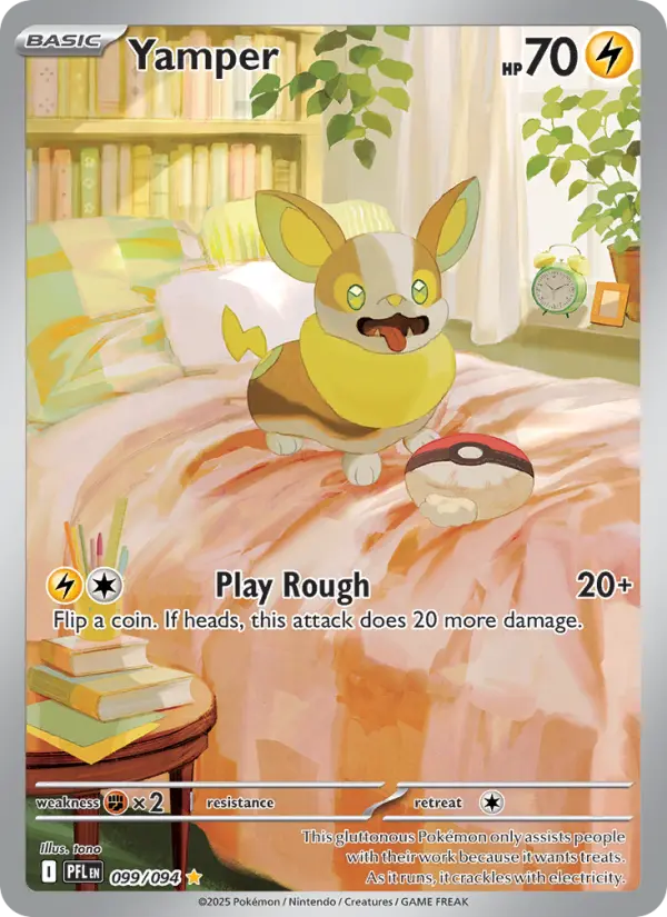 Yamper, Pokémon card