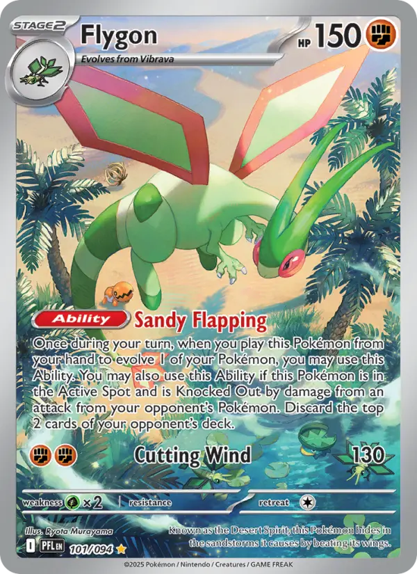 Flygon, Pokémon card