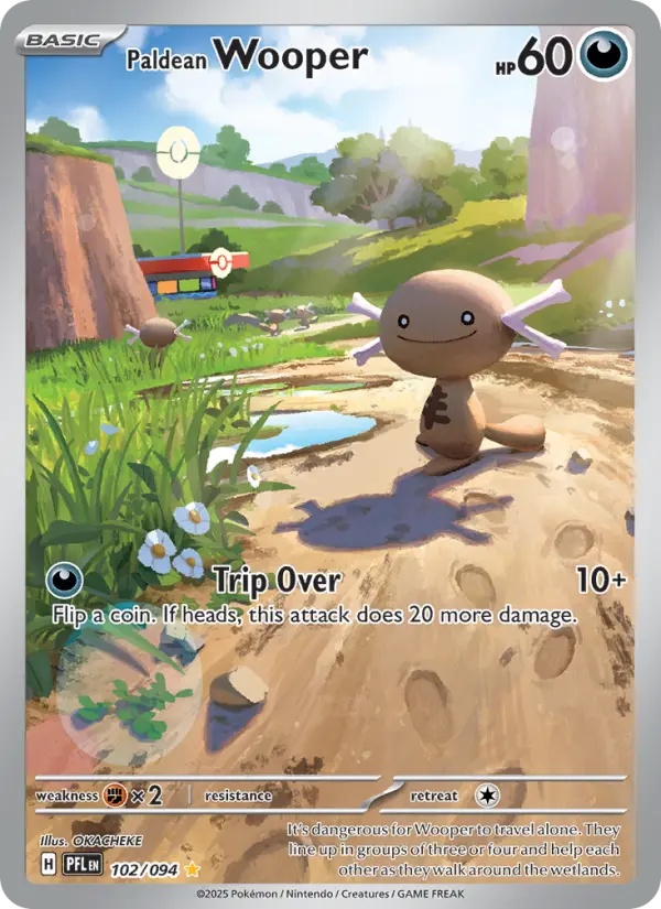 Paldean Wooper, Pokémon card