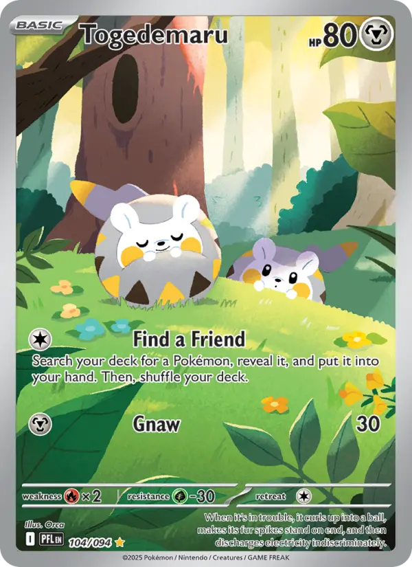 Togedemaru, Pokémon card