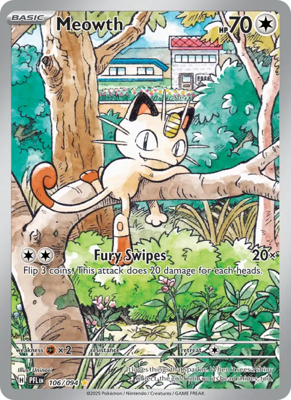 Meowth, Pokémon card