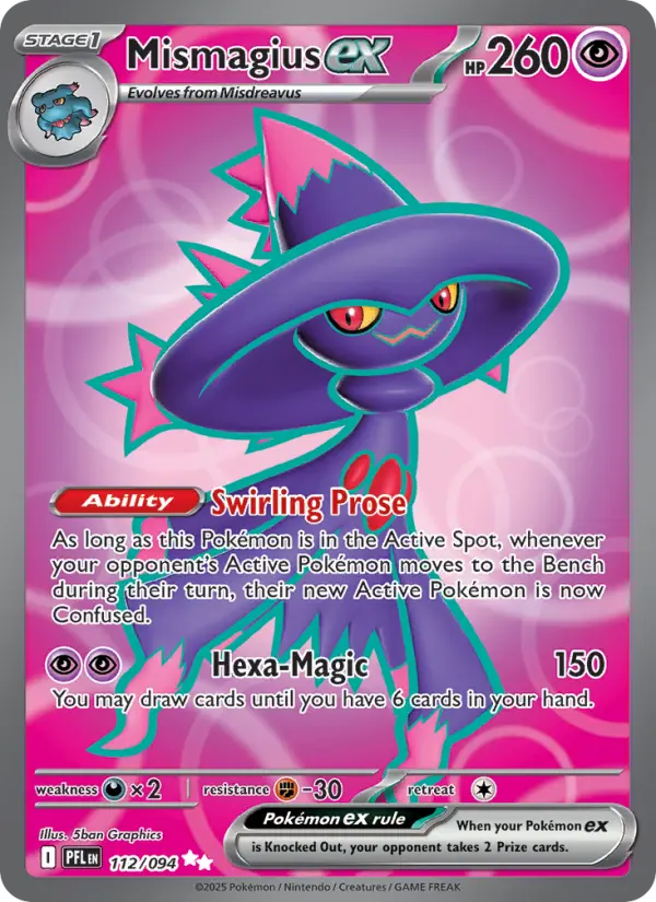 Mismagius ex, Pokémon card