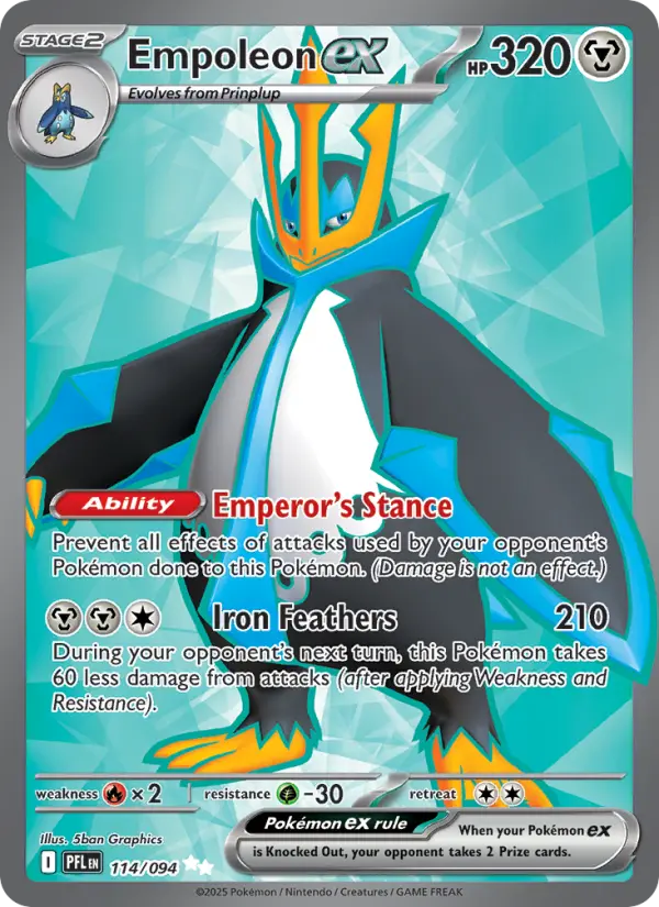 Empoleon ex, Pokémon card