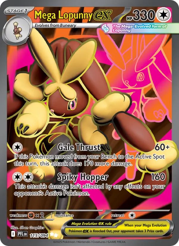 Mega Lopunny ex, Pokémon card