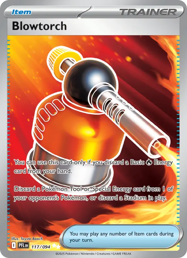 Blowtorch, Pokémon card