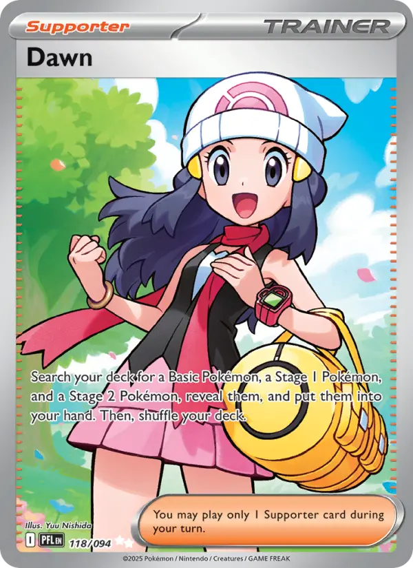 Dawn, Pokémon card