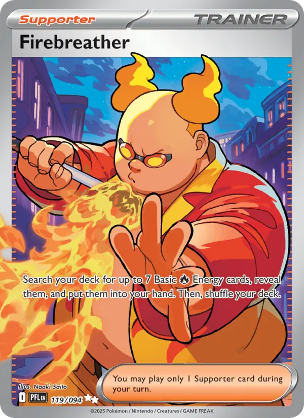 Firebreather, Pokémon card