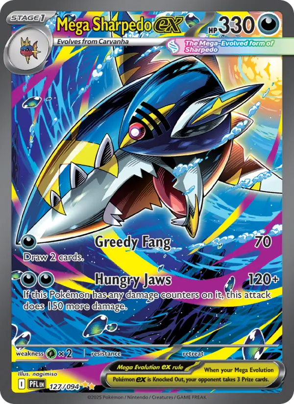 Mega Sharpedo ex, Pokémon card