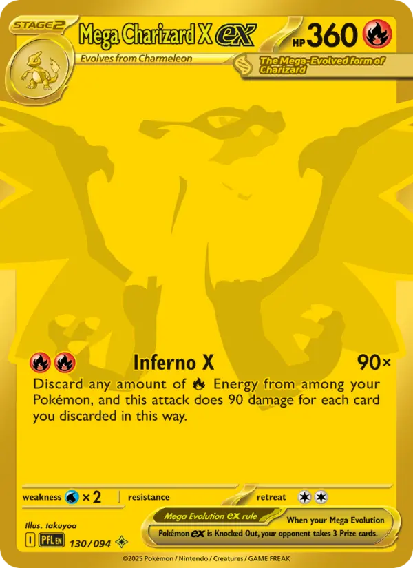 Mega Charizard X ex, Pokémon card