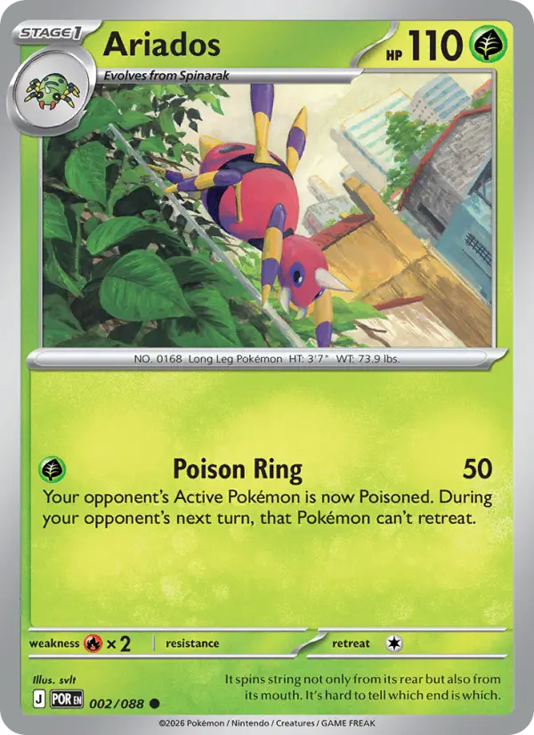 Ariados, Pokémon card