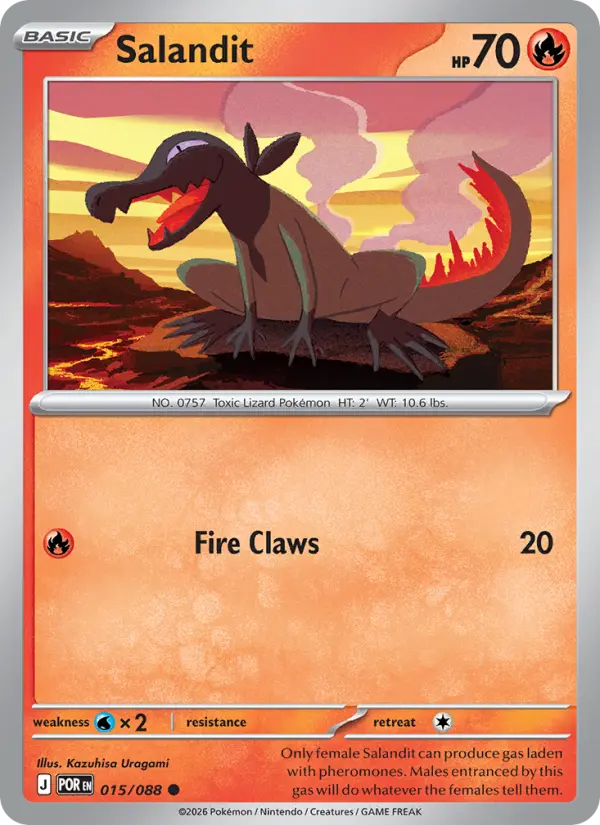 Salandit, Pokémon card