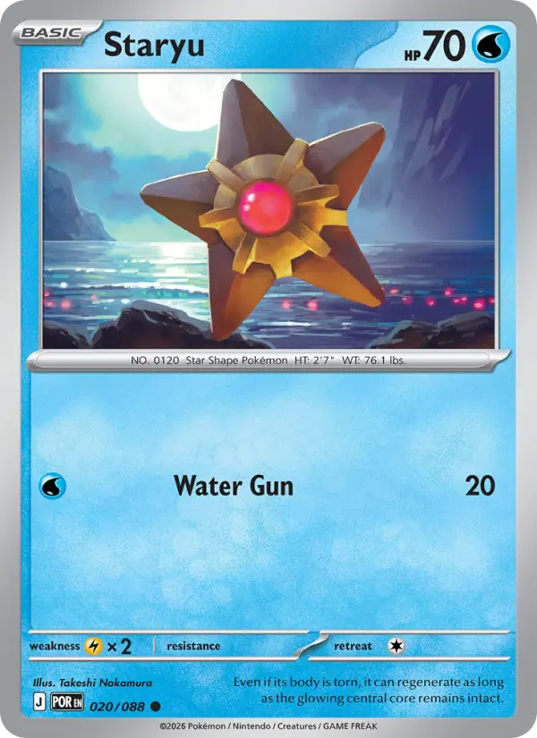 Staryu, Pokémon card