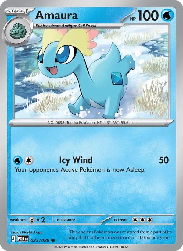 Amaura, Pokémon card