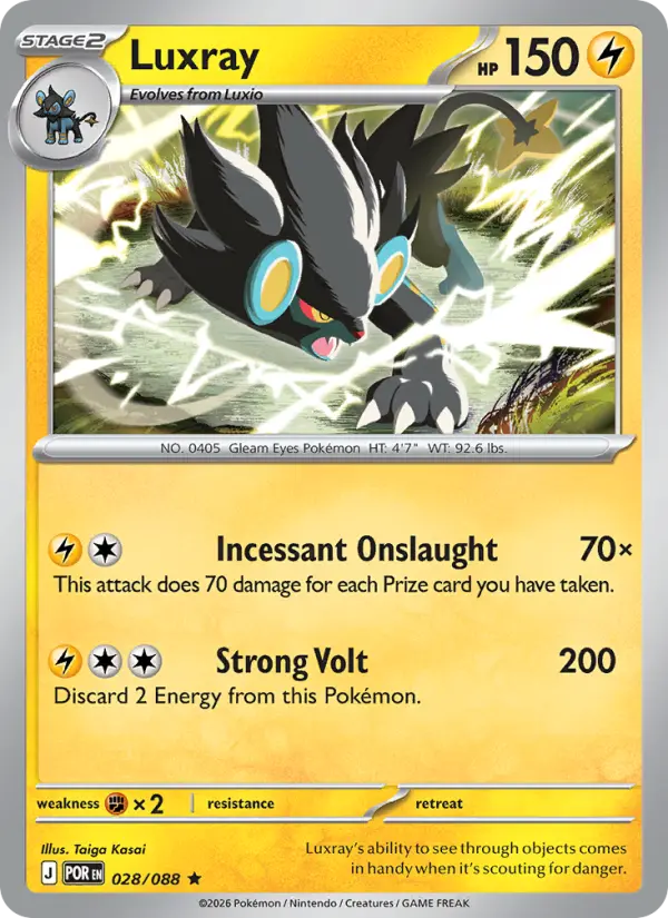 Luxray, Pokémon card
