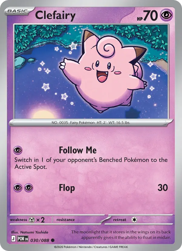 Clefairy, Pokémon card