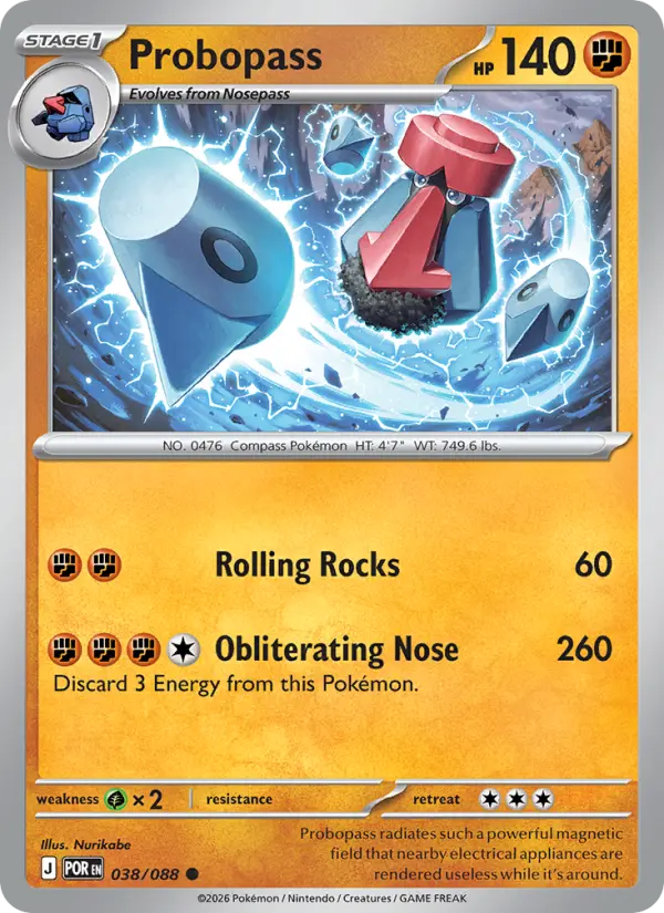 Probopass, Pokémon card