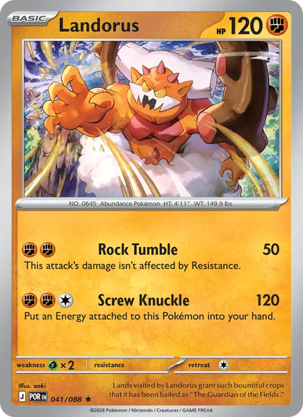 Landorus, Pokémon card