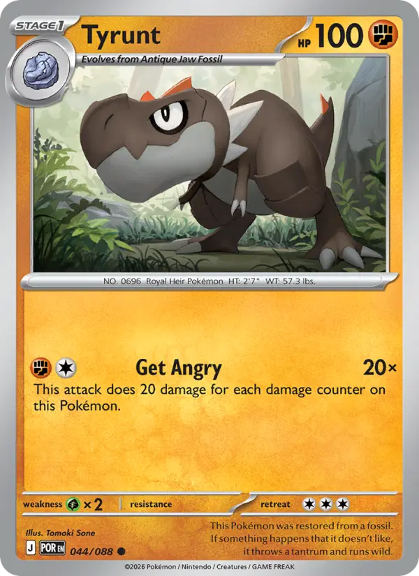 Tyrunt, Pokémon card