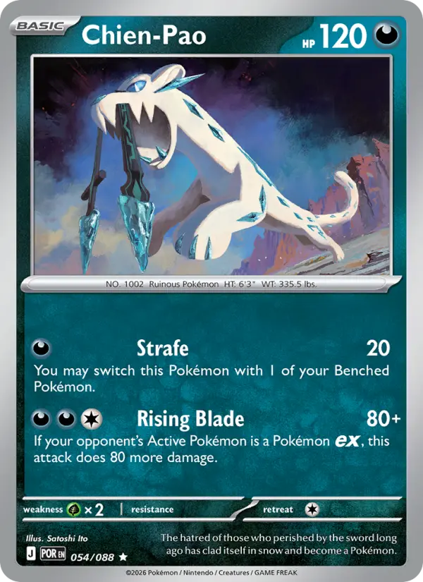 Chien-Pao, Pokémon card