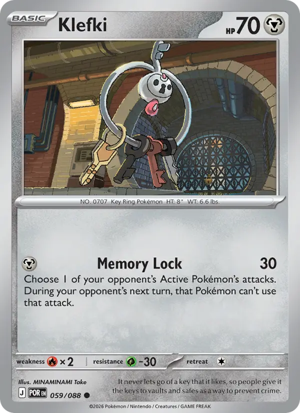 Klefki, Pokémon card
