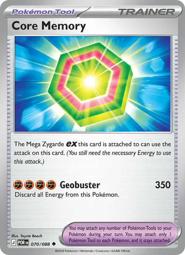 Core Memory, Pokémon card