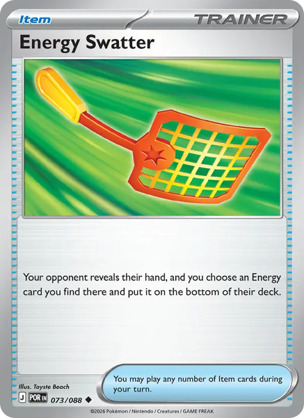 Energy Swatter, Pokémon card