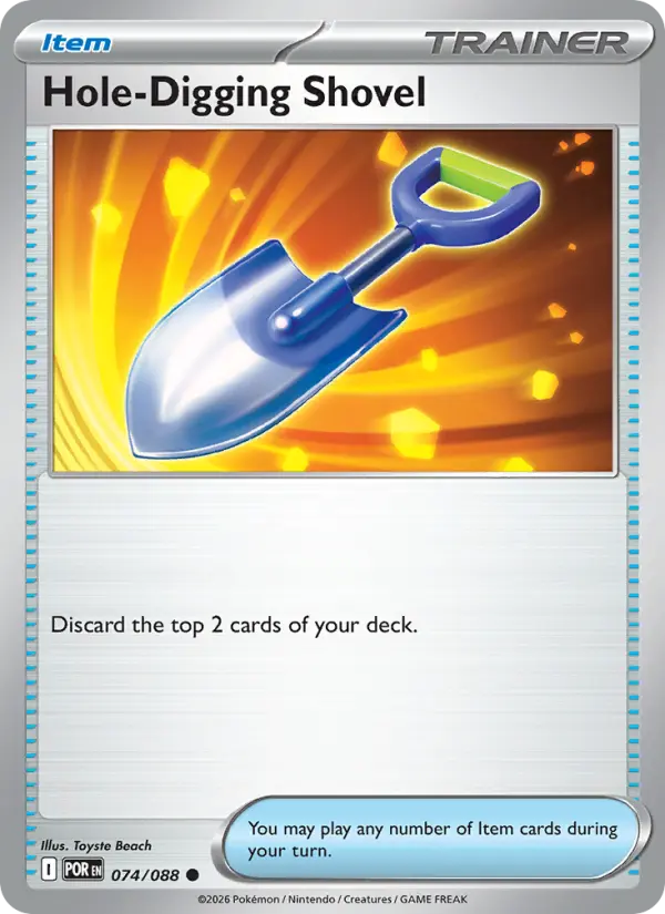 Hole-Digging Shovel, Pokémon card