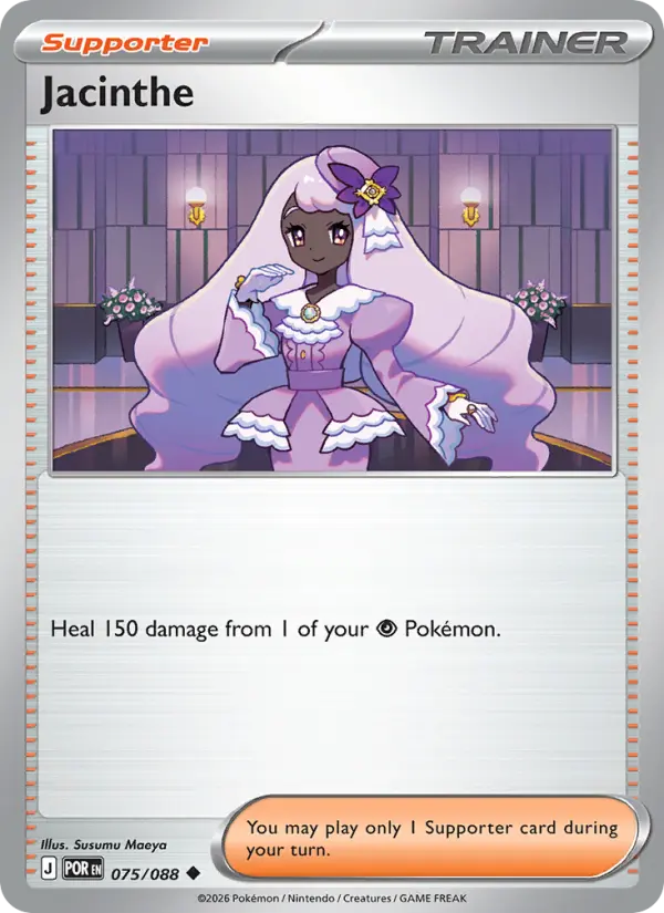 Jacinthe, Pokémon card