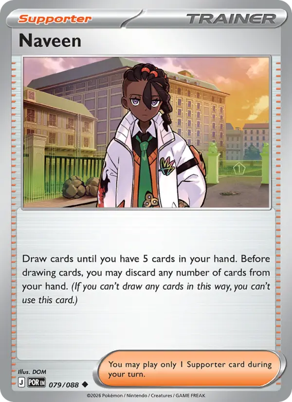 Naveen, Pokémon card