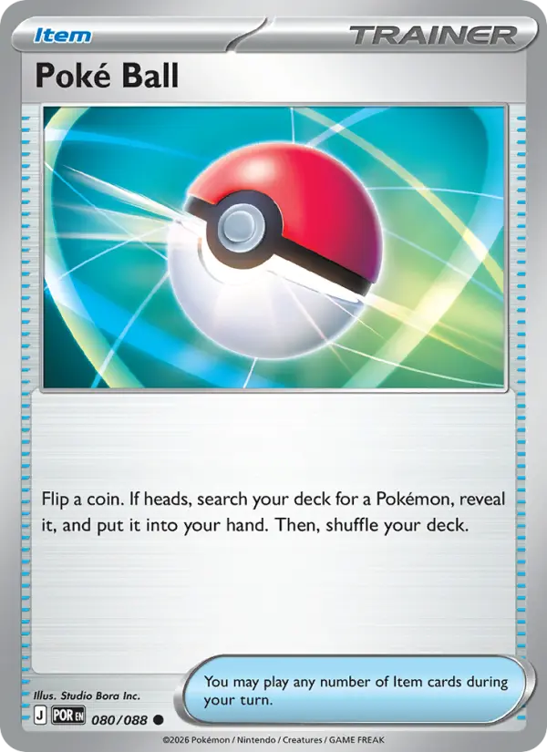 Poké Ball, Pokémon card
