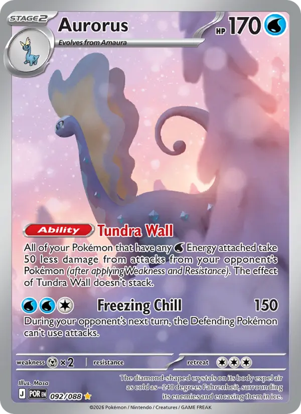 Aurorus, Pokémon card