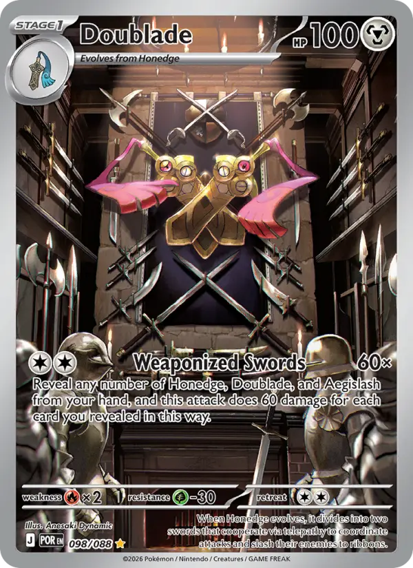 Doublade, Pokémon card