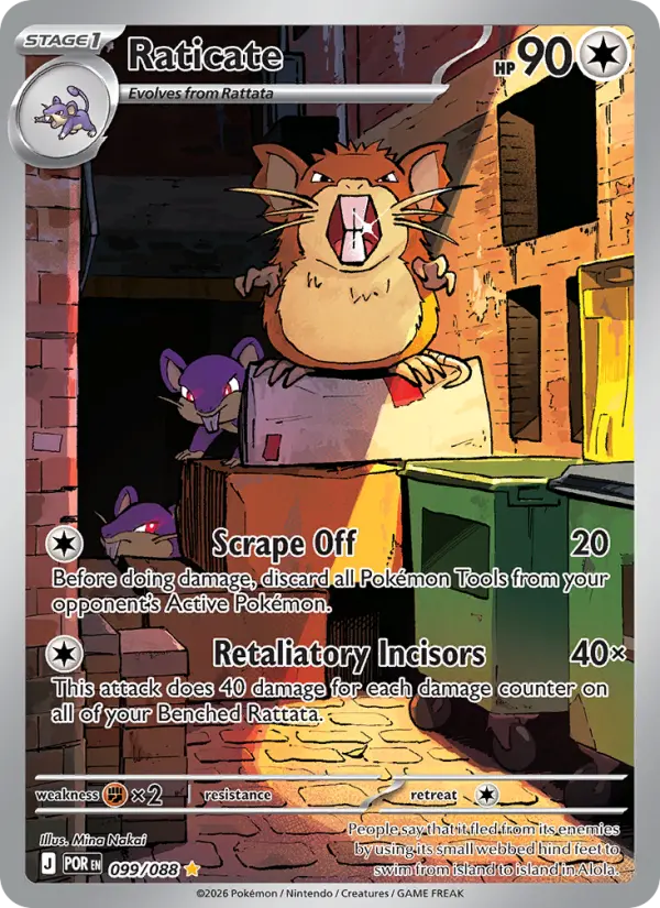 Raticate, Pokémon card