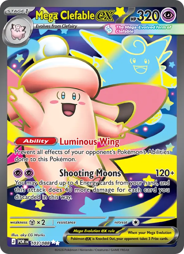 Mega Clefable ex, Pokémon card