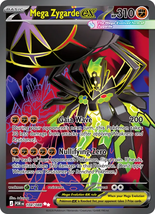 Mega Zygarde ex, Pokémon card