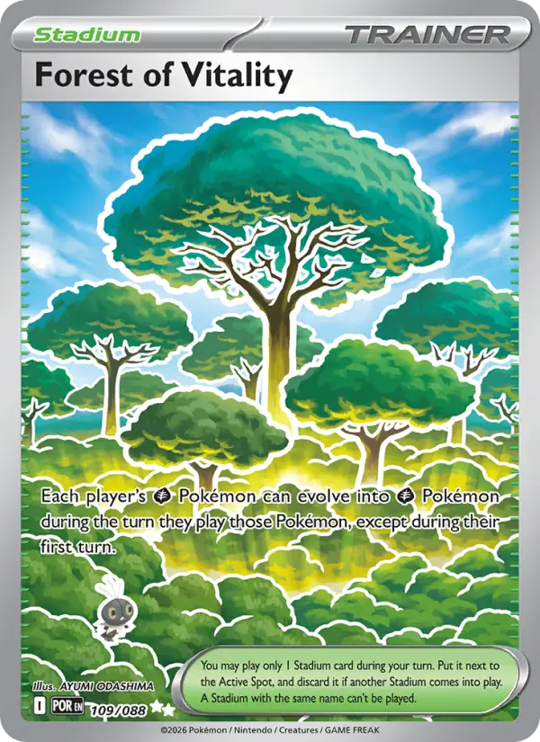 Forest of Vitality, Pokémon card
