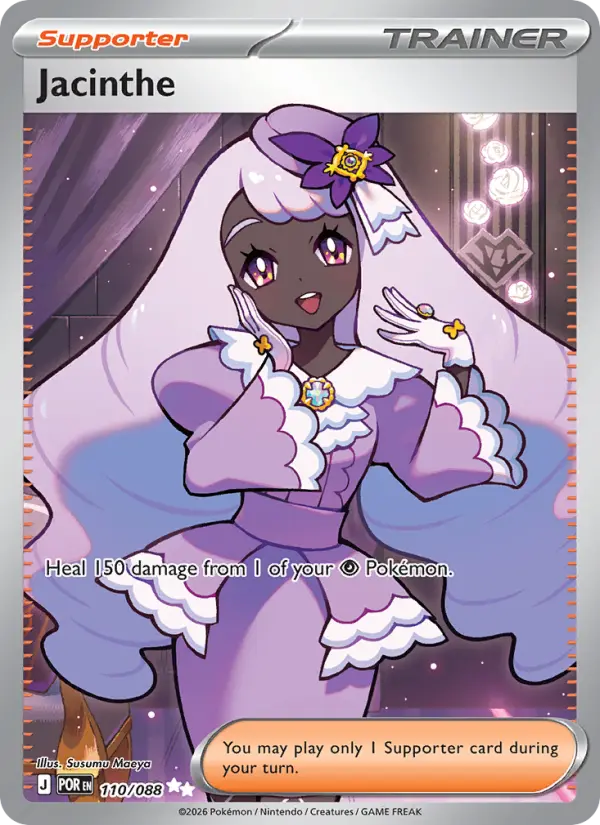 Jacinthe, Pokémon card