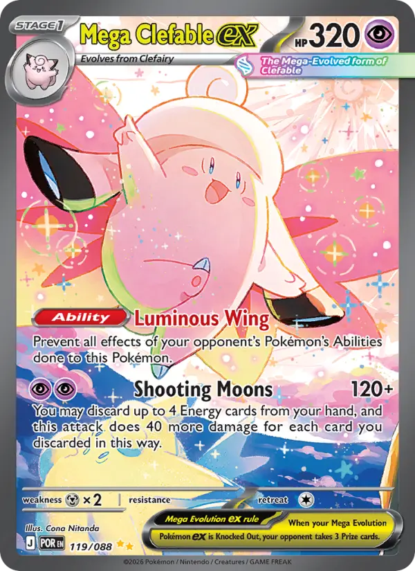 Mega Clefable ex, Pokémon card