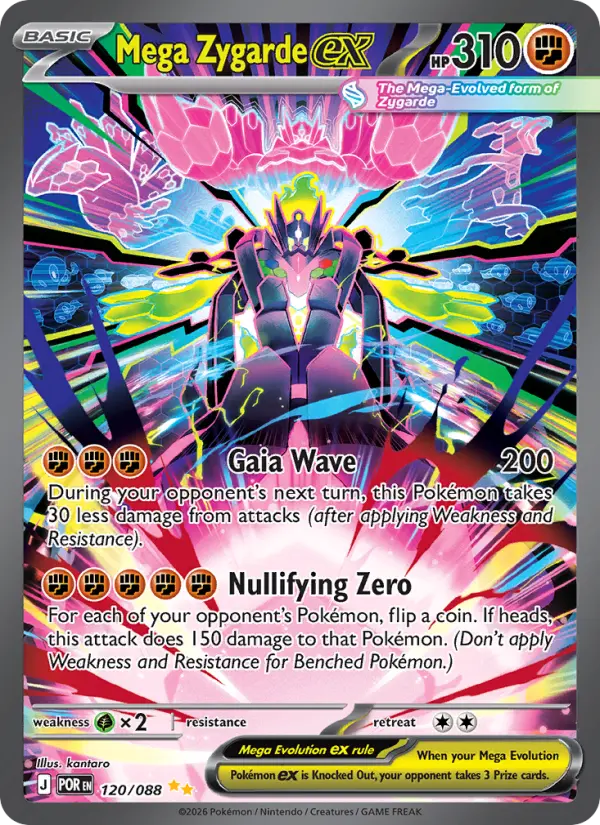 Mega Zygarde ex, Pokémon card