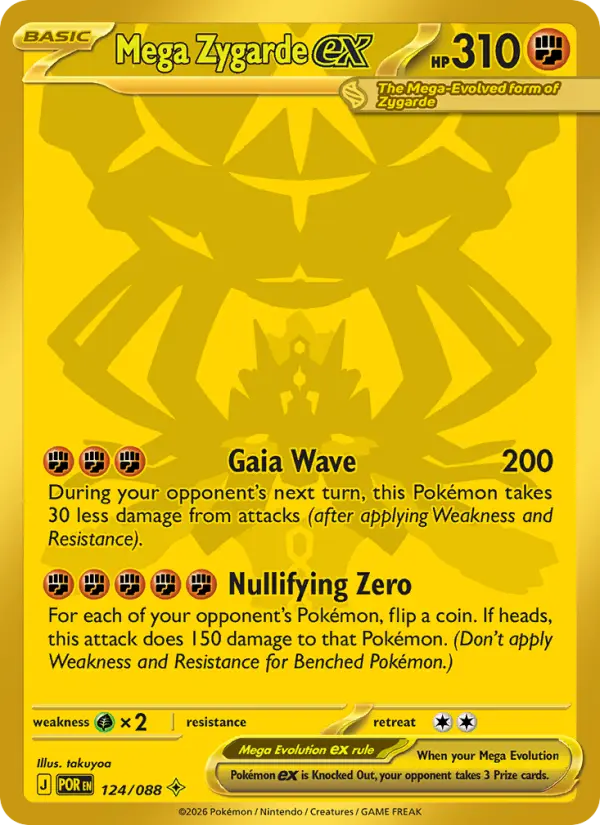 Mega Zygarde ex, Pokémon card